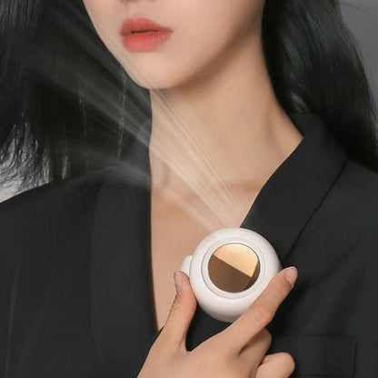 🥳2026 OFERTA HOT🥳💞¡Más de 50K vendidos!💨 Ventilador de clip tipo remolino para cintura y cuello – 2 en 1: se engancha a la cintura o se lleva como collar. Hasta 23 horas de autonomía, silencioso y potente (5100 rpm). ¡Mantente fresco con manos libres! 🌀🌿