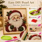 🧘Relajante y Apto para Principiantes - 🎨💎Kit de Arte DIY de Pintura de Diamantes con Perlas Navideñas