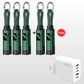 🔌 Cable de carga 4 en 1 con pantalla digital y llavero – Carga rápida, resistente a dobleces y compacto