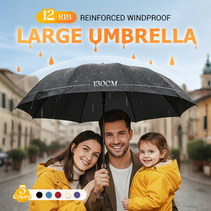 ☔✨ ¡50% DE DESCUENTO! 🌧️💨 Paraguas antiviento de 12 varillas – Gran cobertura, plegado compacto y estructura resistente para lluvia intensa y viento. ¡Más de 13.847 días secos garantizados! ✨