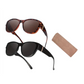 🥽👓 ¡53% DE DESCUENTO! Si usas gafas, ¡esto es para ti! Estas gafas de sol extragrandes se colocan fácilmente sobre tus gafas graduadas y te harán lucir como una estrella de cine. Sin clips caros y sin necesidad de usar lentes de contacto.