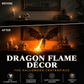 🐉🔥 Decoración de llama de dragón – Efecto de fuego realista, fabricada en PLA con acabado seda – ¡Imprescindible para decorar este Halloween! Compra 2 o más y obtén descuento 🎃🌙✨