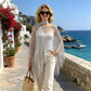 💐 Salida de Playa de Crochet Metálico para Verano – Ligera, Fluida y con un Estilo Natural para tus Looks de Verano