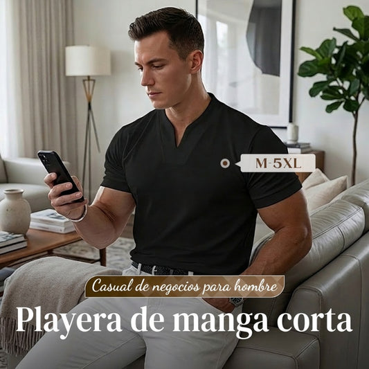 ⏰ ¡Ahora con 50% de descuento! 💎 Camiseta de fitness de manga corta para caballeros y hombres de negocios
