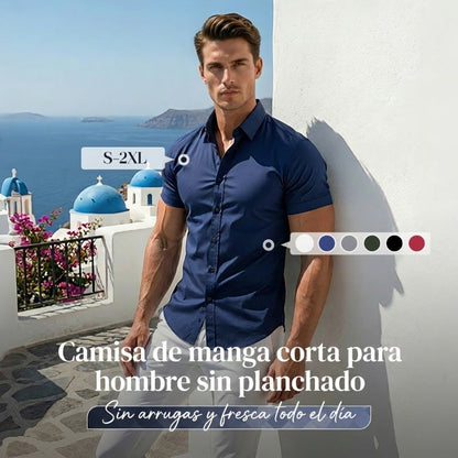 👔 ¡50% DE DESCUENTO AHORA! ✨ Camisas sin plancha para hombre – sin arrugas, cómodas todo el día y perfectas para negocios o uso casual 👕