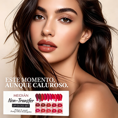 📢📢50% OFF !! ⏰Set de 10 Brillos Labiales Mate – Larga Duración, Resistentes al Agua, No Pegajosos y con Acabado Aterciopelado