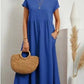 💝 Vestido holgado sin mangas de algodón con bolsillos y color liso