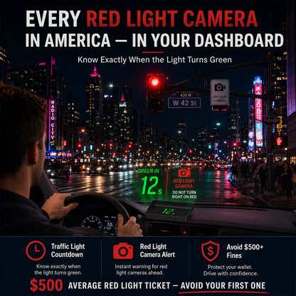 Velocímetro Digital GPS para Coche con Pantalla Head-Up Display (HUD)