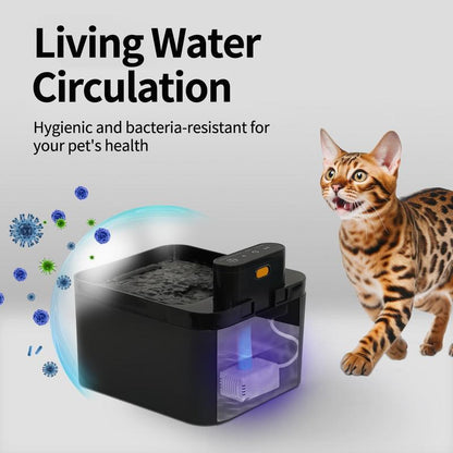 🐱Fuente automática para gatos de 2,2 L, bebedero para mascotas a batería con sensor de movimiento, diseño inalámbrico y silencioso para perros y gatos ✨#MEJOR ELECCIÓN