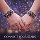 Pulsera de cuero zodiacal luminosa en la oscuridad para hombres y mujeres – 12 signos del zodiaco (6,9/8,1 pulgadas)