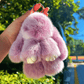 🏆OFERTA ESPECIAL POR TIEMPO LIMITADO 50 % DE DESCUENTO🐰Dije de conejito con pompón suave hecho a man