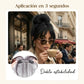 Extensión superior de cabello con clip, ligera y sin costuras