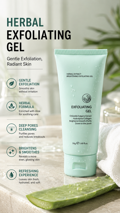 🥳 ¡PROMOCIÓN TOP DE 2026! 🥳💞 ¡Más de 50.000 vendidos! 💥👵🌸 ¡50% DE DESCUENTO! Gel Exfoliante Iluminador con Extractos Herbales ✨🌿💖