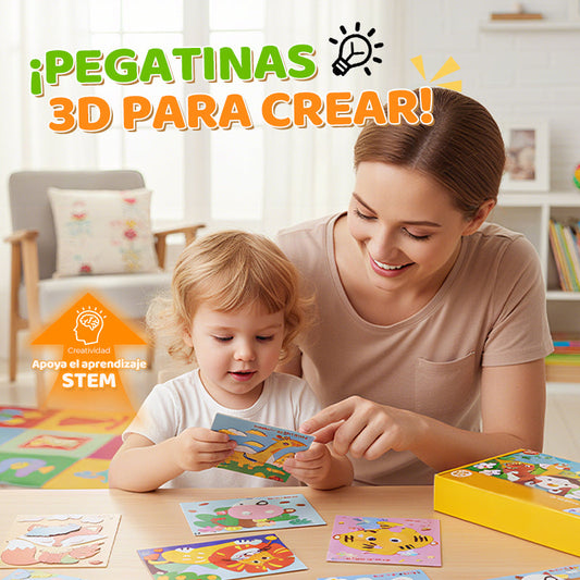 Pegatinas 3D de EVA para Manualidades Infantiles