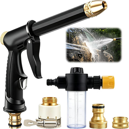 💪¡ÚLTIMO DÍA! ¡COMPRA 2 Y LLÉVATE 1 GRATIS!🏆JetSmart™ Pistola de Agua a Alta Presión Mejorada💦 Empuñadura Ergonómica • Boquilla de Alta Presión • Manguera Incluida – Potente para Lavar el Coche 🚗 Regar el Jardín 🌻 ¡Fácil de Usar! 👍