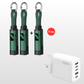 🔌 Cable de carga 4 en 1 con pantalla digital y llavero – Carga rápida, resistente a dobleces y compacto