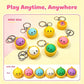 🔥 ¡ÚLTIMO DÍA! 49 % DE DESCUENTO 🔥 Llavero Antiestrés de Dumpling Adorable y Apretable con Luz Táctil