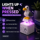 Llavero Electrónico Luminoso Activado por Voz Mine Little Bird: Creativo Llavero con Forma de Pato que Suena al Apretarlo