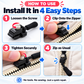 🔧🧳 Kit de reparación de cremalleras de fácil instalación: ¡diseño resistente, funcionamiento fluido y amplia compatibilidad con ropa y equipaje!