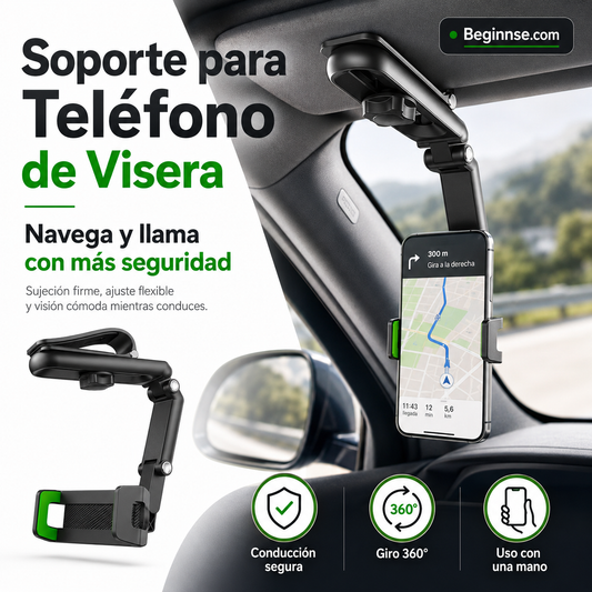 🎉 ¡Hasta -50%! Soporte Giratorio y Retráctil para Coche — Oferta Limitada ⏰🔥