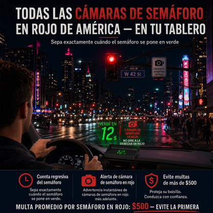 Velocímetro Digital GPS para Coche con Pantalla Head-Up Display (HUD)