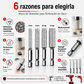 🔧 Broca perforadora soldada con vástago hexagonal para perforar y desbastar