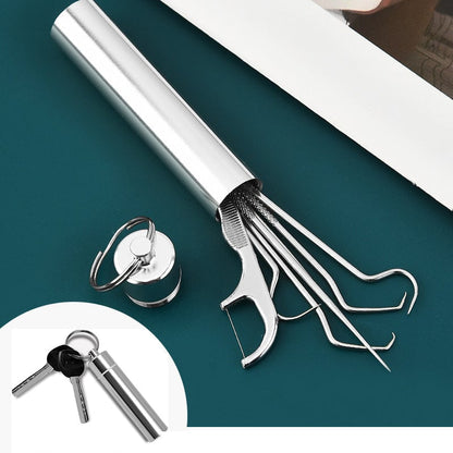 🔥 ¡Hoy, un 50 % de descuento! Juego de palillos de acero inoxidable reutilizables 🦷 Resistentes e higiénicos