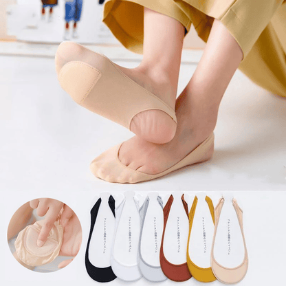 💕 Compra 1 par y llévate 4 pares gratis 👠 Calcetines invisibles de silicona antideslizantes