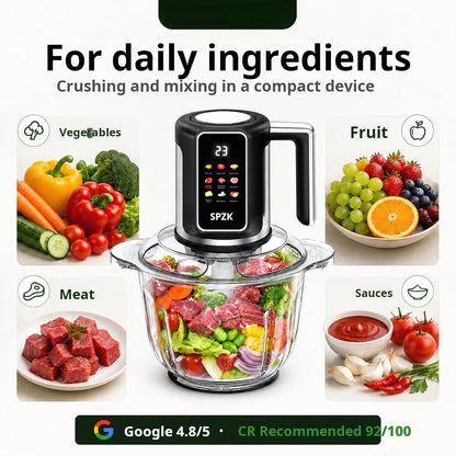🔪Picadora de Cocina Inalámbrica Recargable por USB para Carne, Salsas y Mucho Más – ¡Rápida, Higiénica y Fácil de Usar! 🍖🥦
