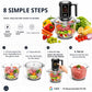 🔪Picadora de Cocina Inalámbrica Recargable por USB para Carne, Salsas y Mucho Más – ¡Rápida, Higiénica y Fácil de Usar! 🍖🥦