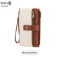 Cartera de cuero con bloqueo RFID para mujer
