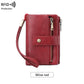 Cartera de cuero con bloqueo RFID para mujer