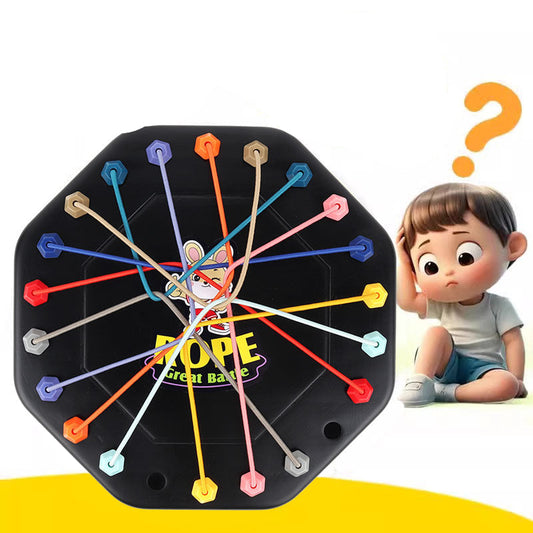 ¡Desenreda cuerdas al instante! Juego de mesa de lógica para toda la familia sin pantalla