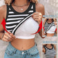 💖¡Último día precio especial $29.99!💖 Camiseta sin mangas elástica acanalada con sujetador integrado