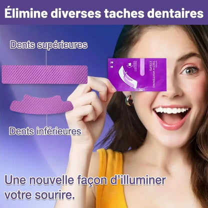 💥Promoción anual en envases mejorados🦷 Blanqueamiento dental profesional en casa 🌿 Tiras eficaces y seguras para una sonrisa radiante