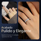 🎄Oferta especial de Navidad🎄Anillo giratorio de titanio y acero con circonit
