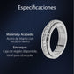 🎄Oferta especial de Navidad🎄Anillo giratorio de titanio y acero con circonit