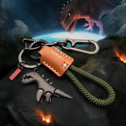 Llavero de Dinosaurio de Aleación de Aluminio
