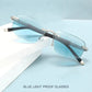 Gafas de lectura y sol con protección anti luz azul y alta dureza de zafiro para visión de cerca y de lejos