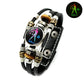 Pulsera de cuero zodiacal luminosa en la oscuridad para hombres y mujeres – 12 signos del zodiaco (6,9/8,1 pulgadas)