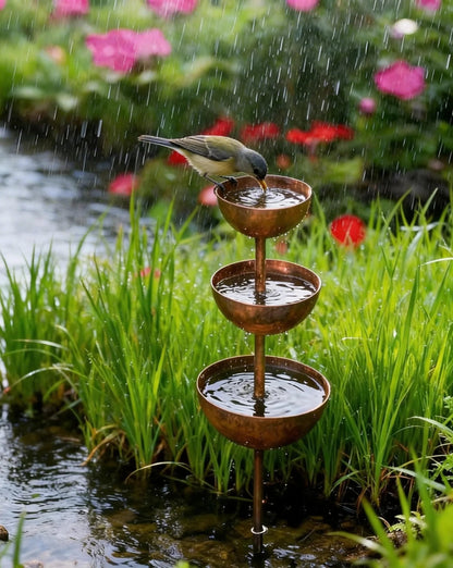 🐦 Oferta flash últimas horas 29,99 $!!⚡ Soporte para plantas Rain Catcher 🌧️ Ornamento metálico de jardín