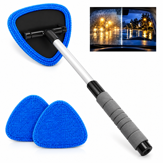 🥳OFERTA ESPECIAL 2026🥳💞¡MÁS DE 50 000 UNIDADES VENDIDAS! 🚗🧽 ¡50 % DE DESCUENTO! Limpiacristales magnético doble para coche | Kit de limpieza sin marcas para cristales de coche 🛡️💪
