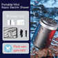 Potente mini afeitadora eléctrica para hombre con pantalla digital