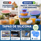 🎁🔥¡Último día de oferta! 50% DE DESCUENTO🔥 Tapas de Silicona Adpartner para Almacenamiento de Alimentos (Pack de 6)