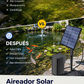 Aireador solar para estanques con bomba de aire