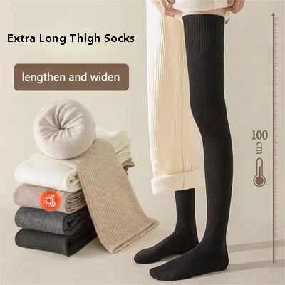 🔥Último día: 50 % DE DESCUENTO🧦Calcetines térmicos hasta la rodilla para mujer 100 % algodón