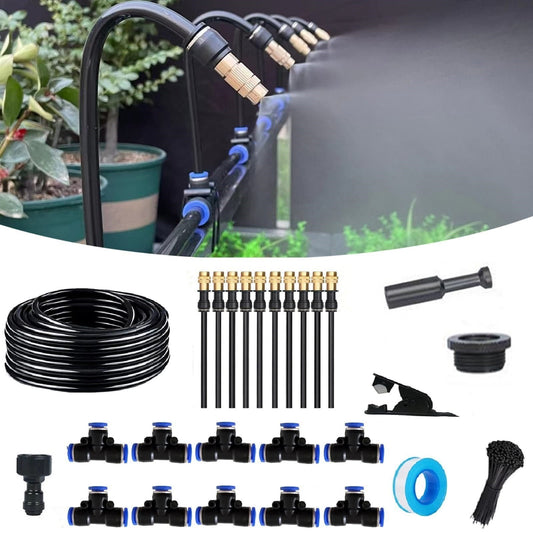 🌱 ¡50% DE DESCUENTO POR TIEMPO LIMITADO! 💧 Sistema automático de riego para jardín – ajuste 360°, pulverización fina, ahorro de agua y kit completo ✨