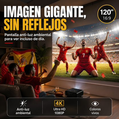 ⚽️⚽️¡Mega Oferta del Mundial - 49% DE DESCUENTO y Envío Gratis!🔥Pantalla de Proyección Antiluz (16:9)🎥✨
