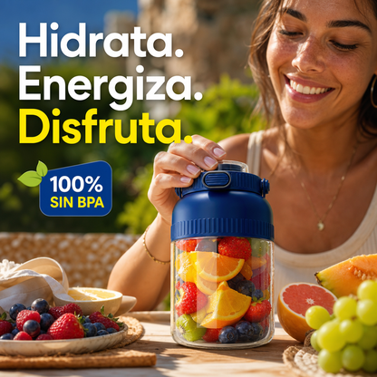 📢📢¡Último día – 50 % de descuento!⏰Vaso exprimidor portátil con mezclador – inalámbrico y potente 🍓 para casa y para llevar contigo
