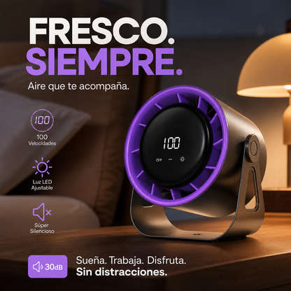 ⏳Oferta especial por tiempo limitado⏰Ventilador de mesa portátil recargable🍃
